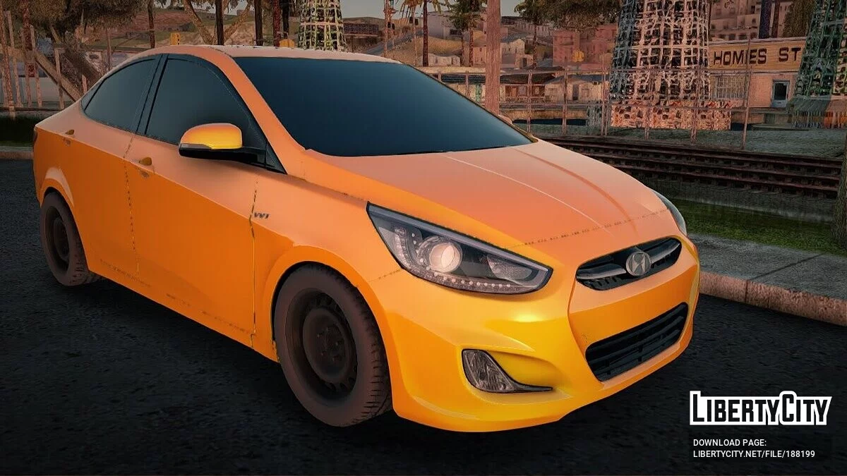 Hyundai Solaris Taxi Baghdad / GTA San Andreas