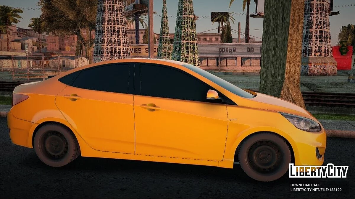 Hyundai Solaris Taxi Baghdad / GTA San Andreas