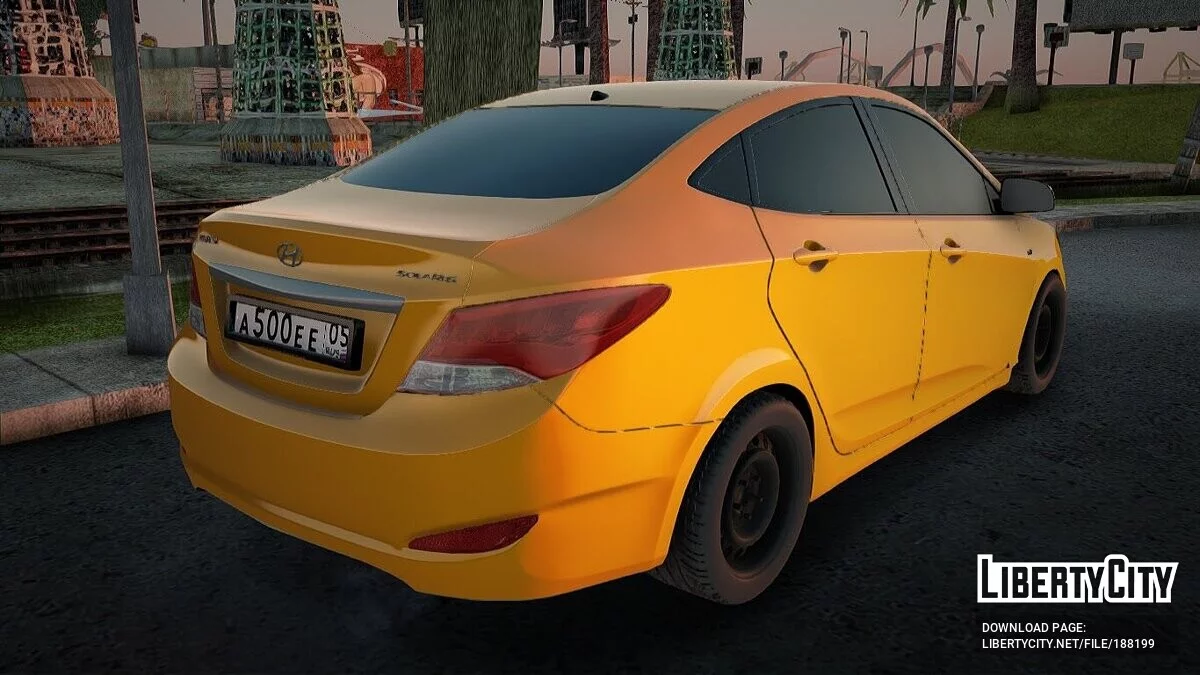 Hyundai Solaris Taxi Baghdad / GTA San Andreas