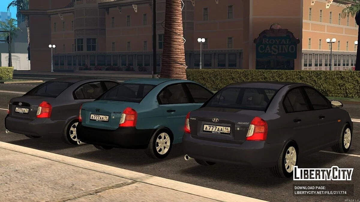 Hyundai Accent + CCD / GTA San Andreas
