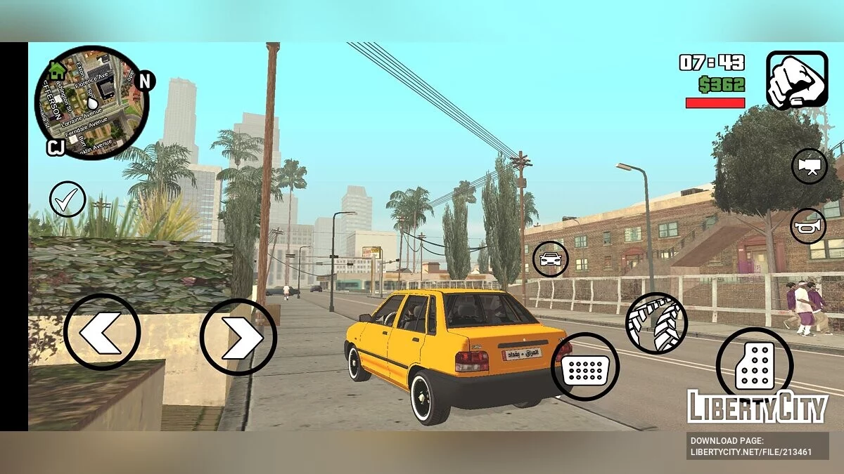 Saipa Saba Modelo 2012 / GTA San Andreas (iOS, Android)