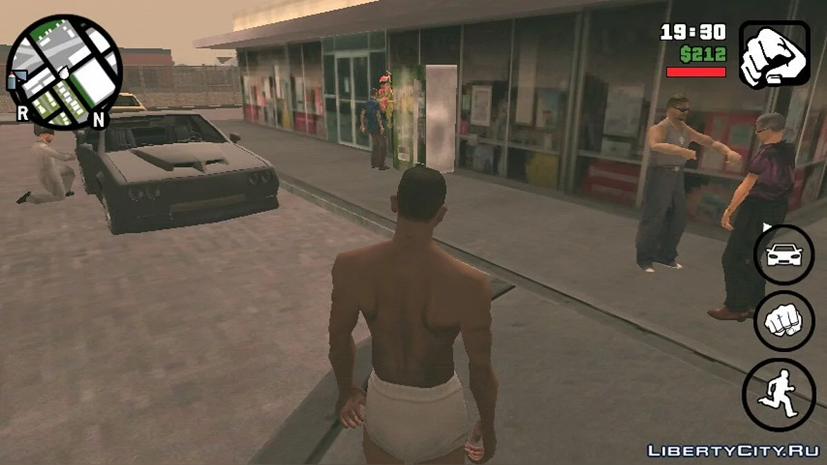 Оживлённая заправка в Лос Сантос (For Android) / GTA San Andreas (iOS, Android)
