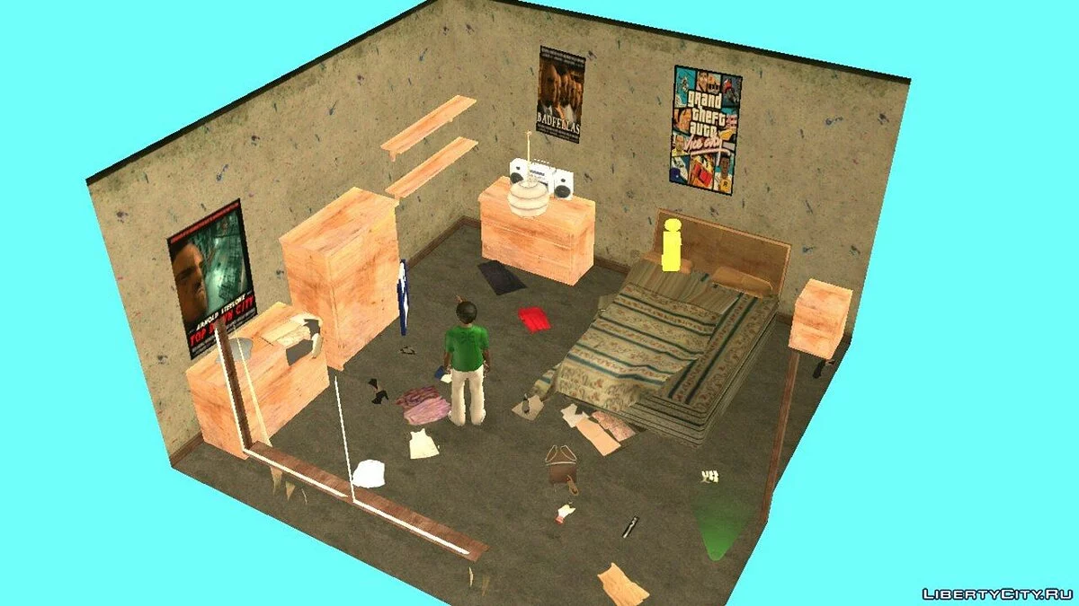 منزل في حي الفقر لـ CJ / GTA سان أندرياس (iOS، أندرويد)