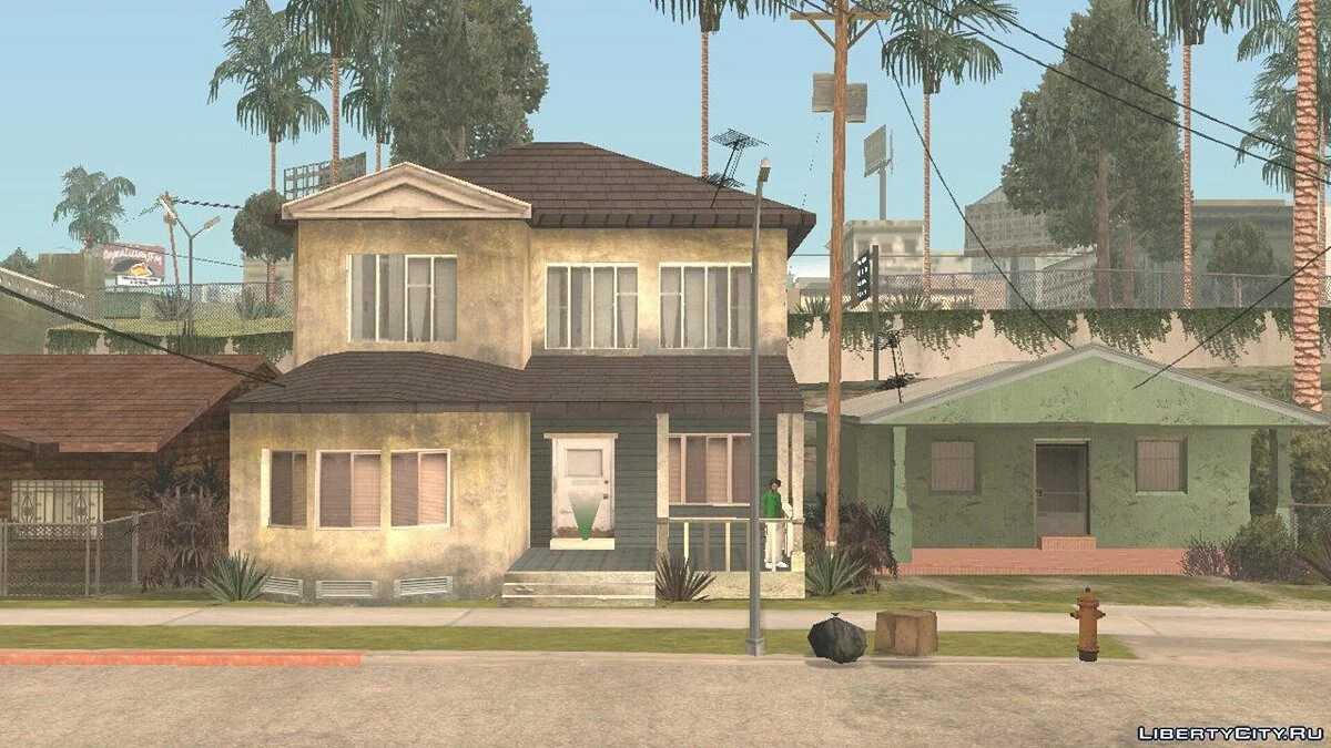 منزل في حي الفقر لـ CJ / GTA سان أندرياس (iOS، أندرويد)