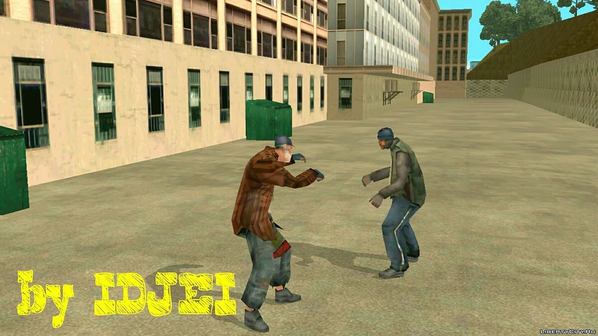 Obdachlosenstreit in der Gasse / GTA San Andreas (iOS, Android)