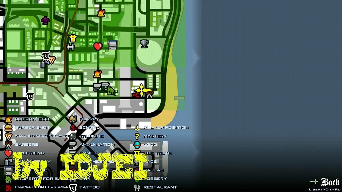 Гараж с оружием в LS / GTA San Andreas (iOS, Android)