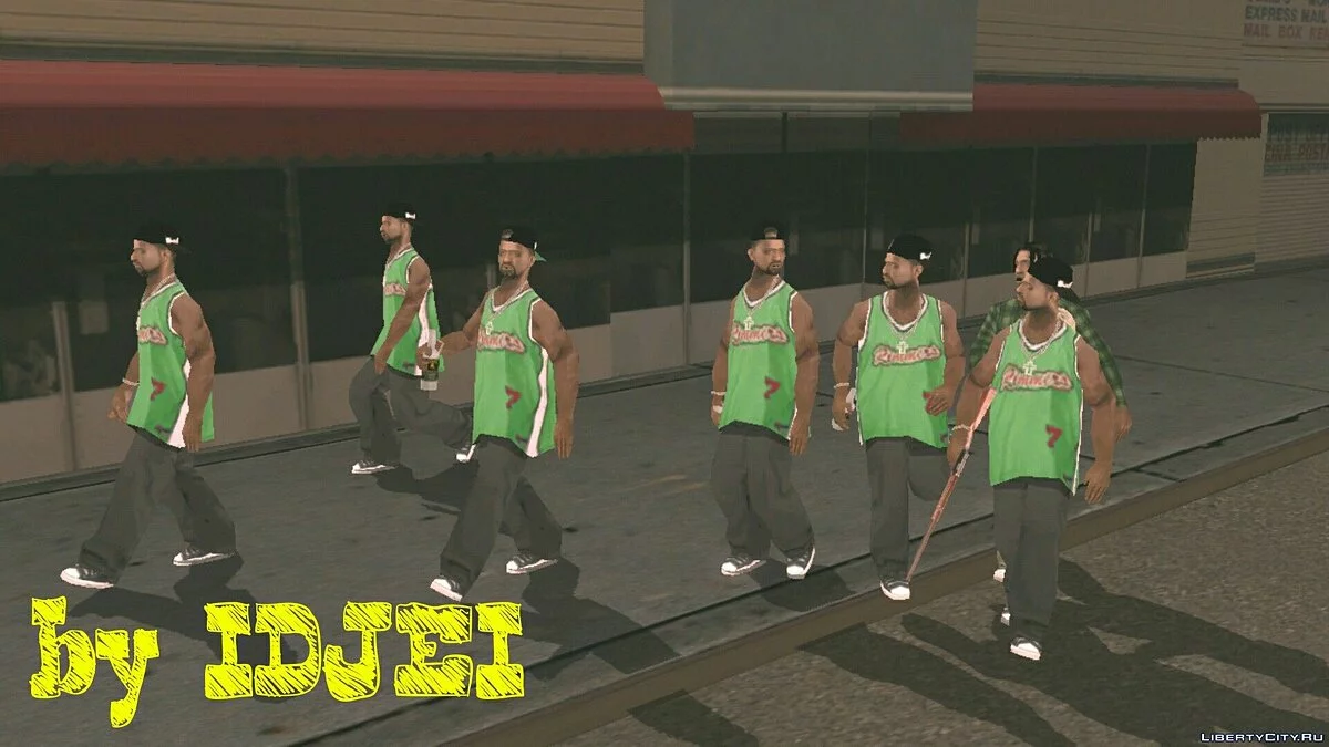 Нові зброї банд / GTA San Andreas (iOS, Android)