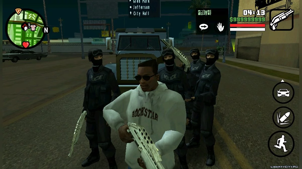 Bodyguards from the army, FBI and SWAT / GTA San Andreas (iOS, Android)