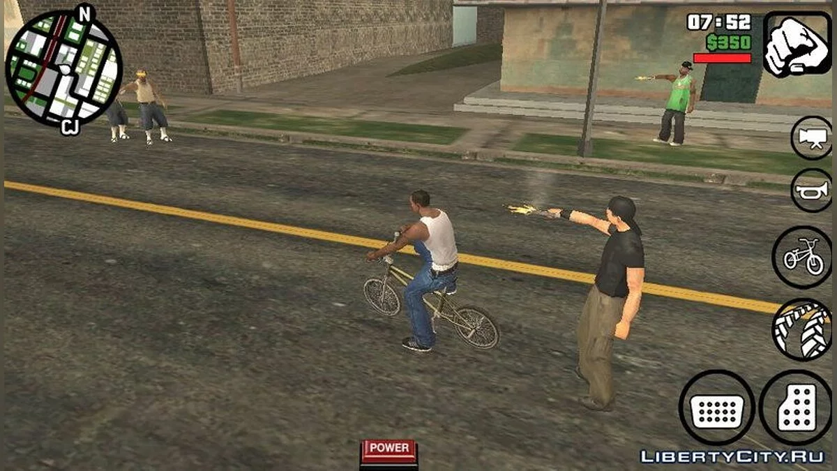 حروب العصابات القاسية - العصابات المسلحة في شوارع المدينة / GTA سان أندرياس (iOS، أندرويد)