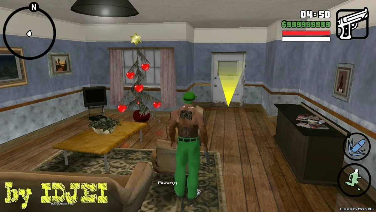 Sapin de Noël pour la maison de CJ / GTA San Andreas (iOS, Android)