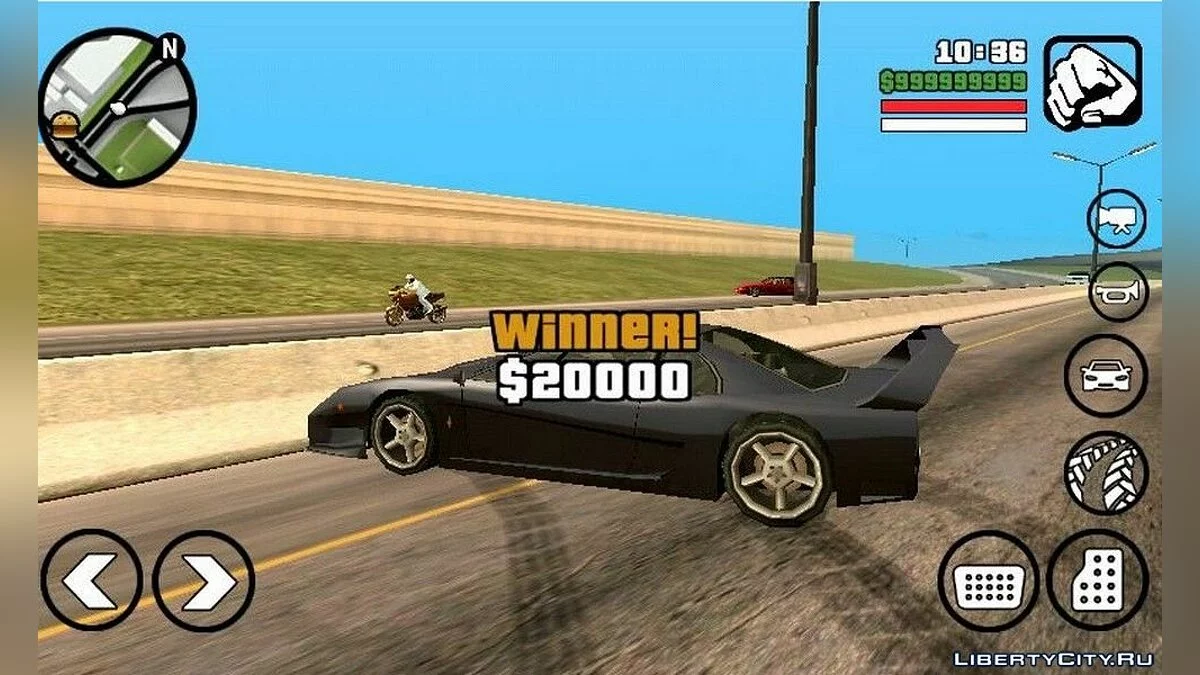 سباقات الشوارع / GTA سان أندرياس (iOS، أندرويد)