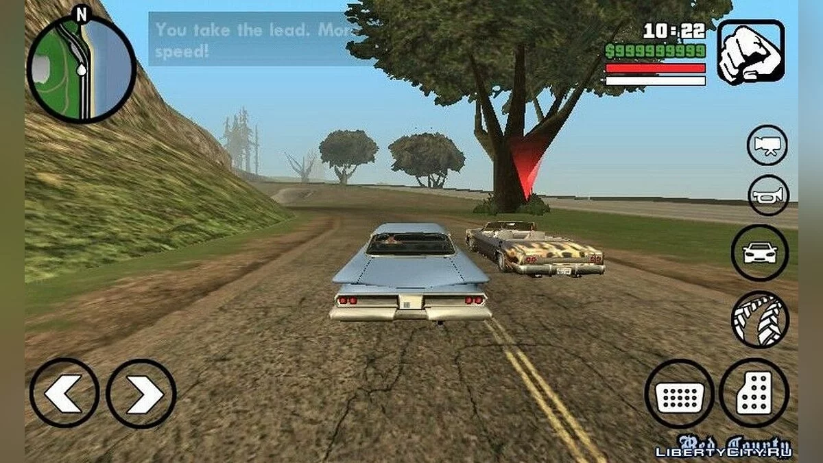 سباقات الشوارع / GTA سان أندرياس (iOS، أندرويد)