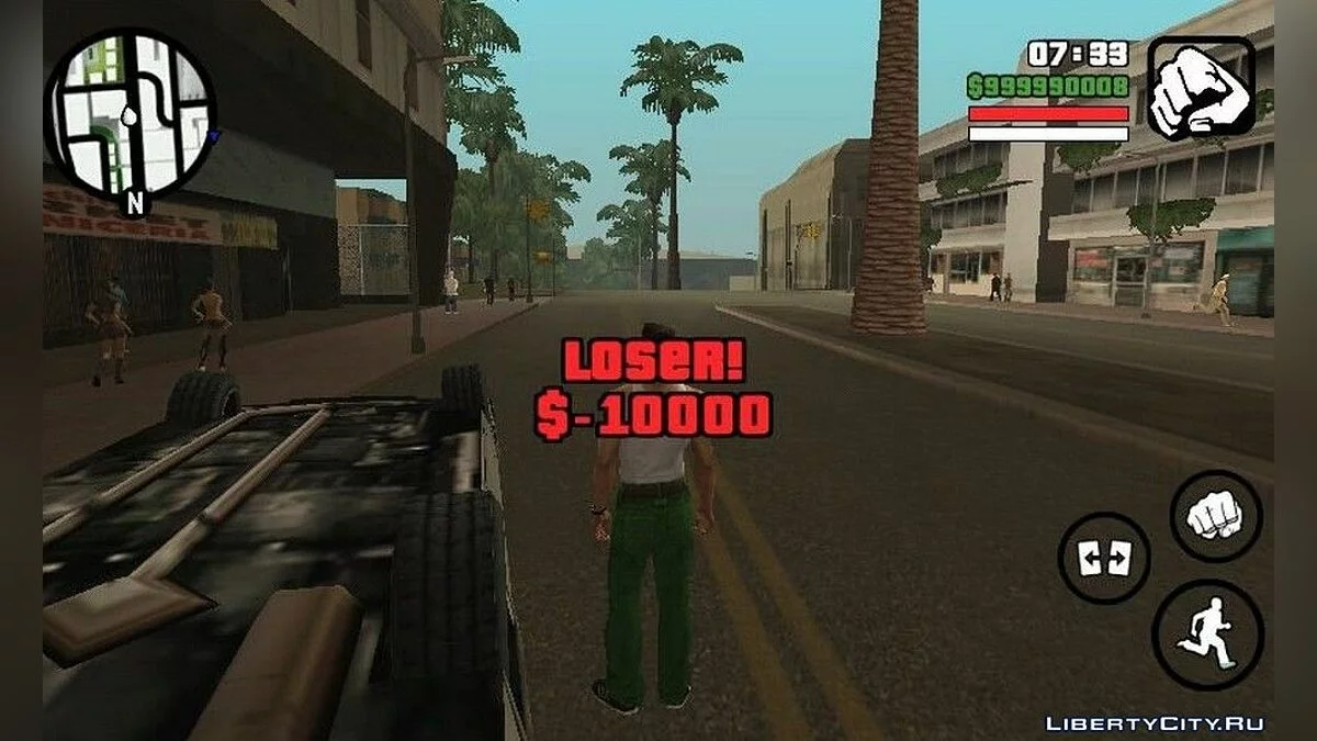 سباقات الشوارع / GTA سان أندرياس (iOS، أندرويد)