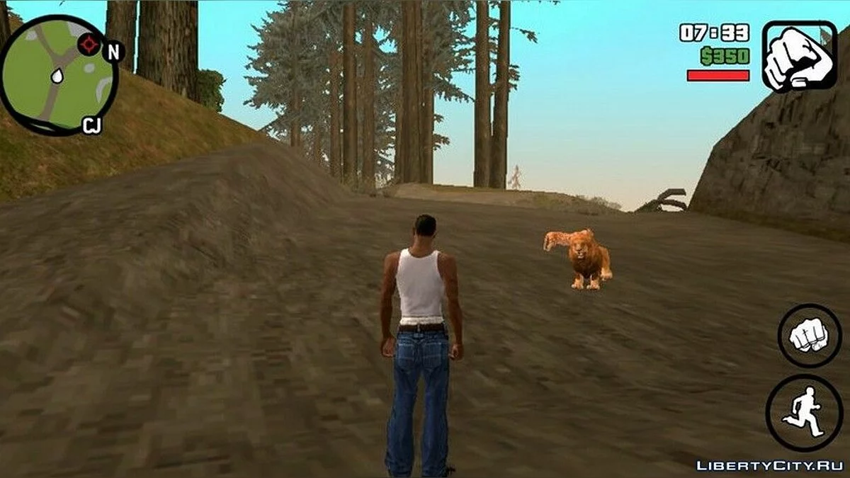 Мод Дика природа - Дикі тварини / GTA San Andreas (iOS, Android)