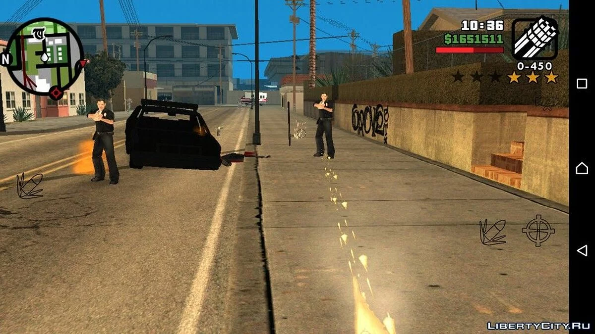 Visão em primeira pessoa / GTA San Andreas (iOS, Android)