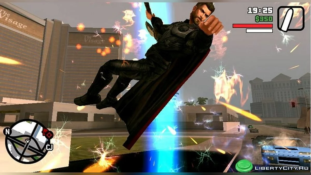 Mod Thor + Stormbreaker / GTA San Andreas (iOS, Android)