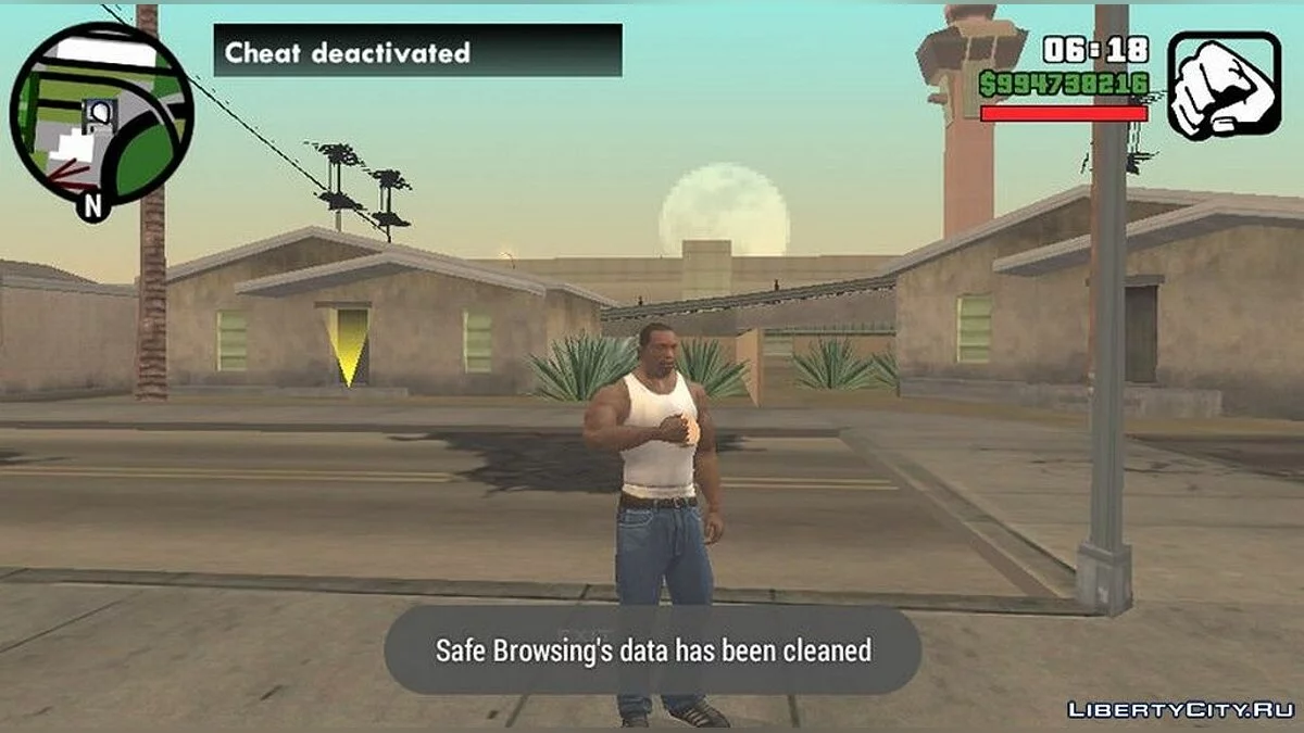 Possibilité de manger dans la rue / GTA San Andreas (iOS, Android)