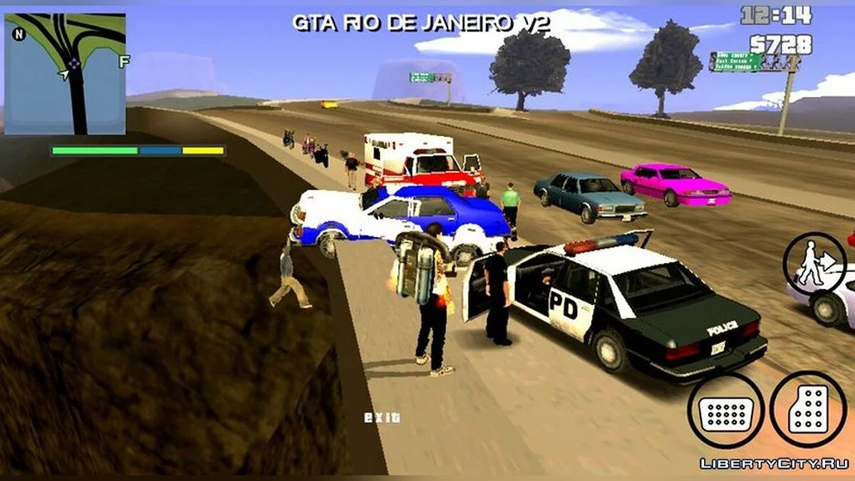 Unfall auf der Brücke in San Fierro / GTA San Andreas (iOS, Android)