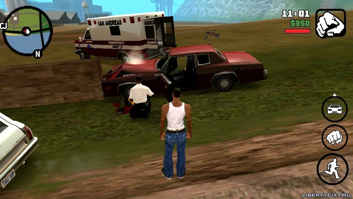 Acidente Perto de Blueberry / GTA San Andreas (iOS, Android)