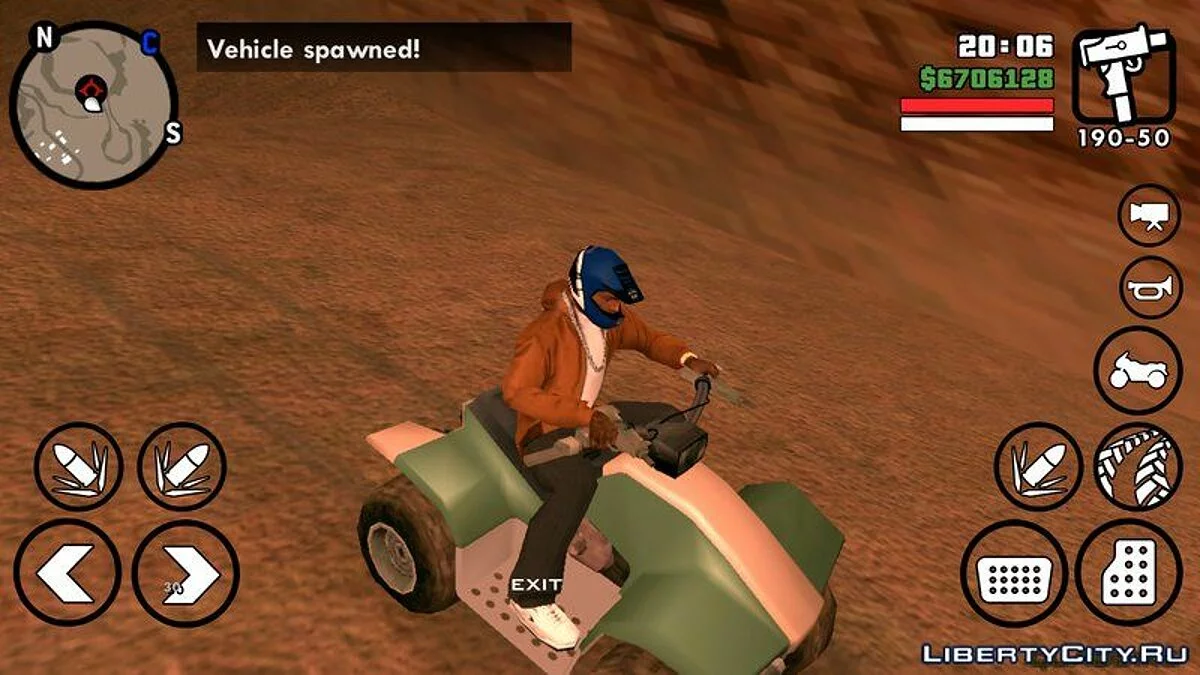 Helmet for All Motor Vehicles / GTA San Andreas (iOS, Android)