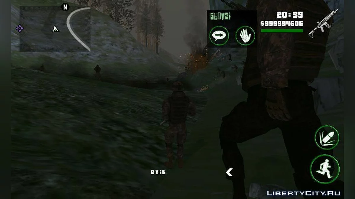 Missions from Call Of Duty / GTA San Andreas (iOS, Android)