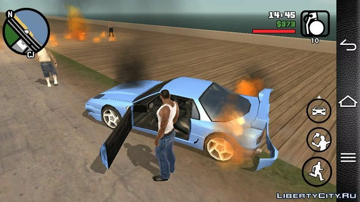 Автомобілі горять як у GTA 4 / GTA San Andreas (iOS, Android)