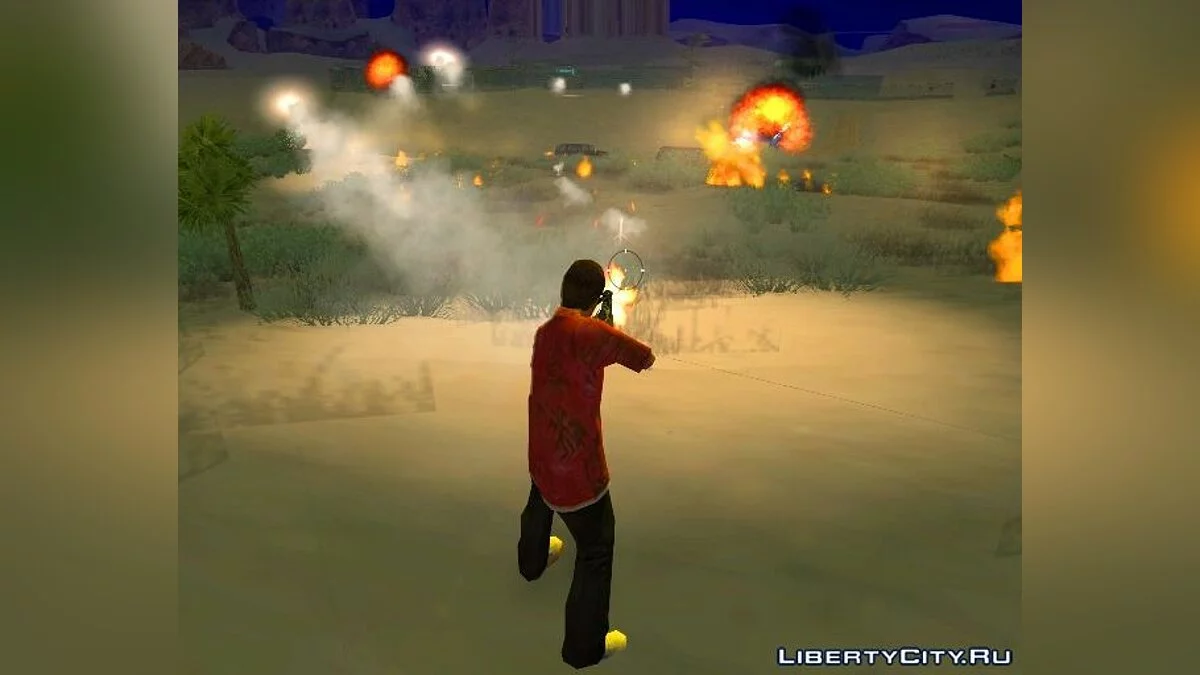 Тряска камери під час стрільби / GTA San Andreas (iOS, Android)