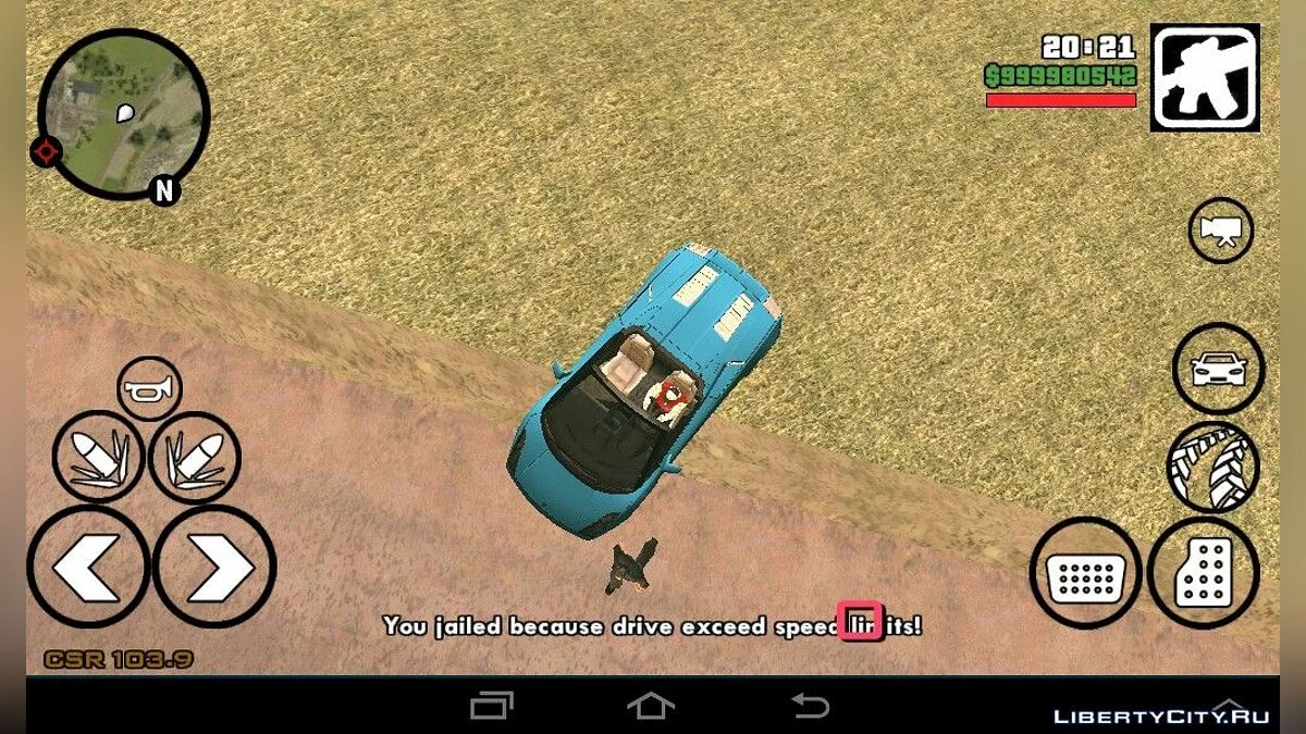 Prisão por Excesso de Velocidade / GTA San Andreas (iOS, Android)