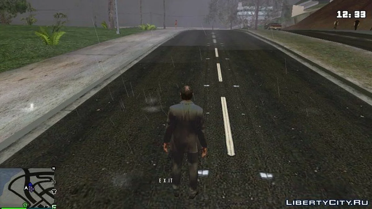 Ефекти дощу на дорогах / GTA San Andreas (iOS, Android)