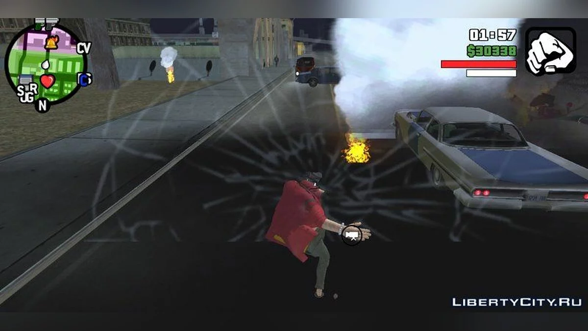 Marshall D Teach with Superpowers from "One Piece" Anime / GTA San Andreas (iOS, Android)