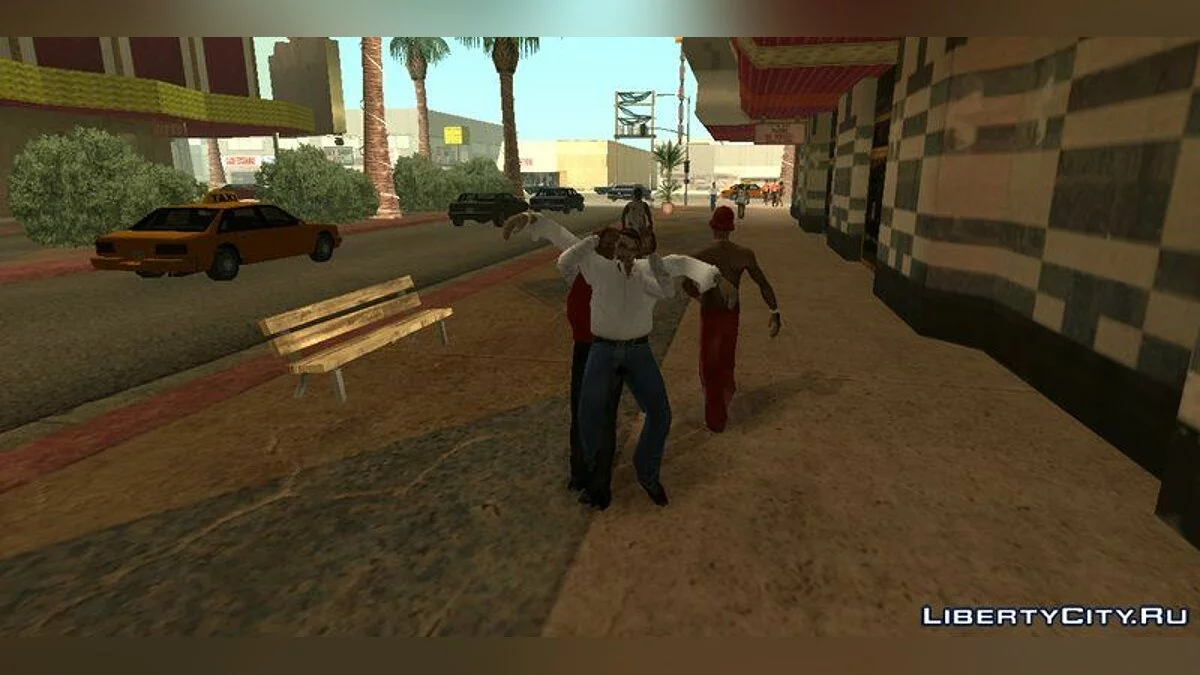 Стиль бою як у рестлінгу / GTA San Andreas (iOS, Android)