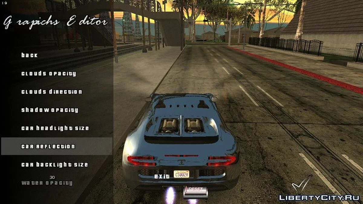 In-Game Graphics Settings / GTA San Andreas (iOS, Android)