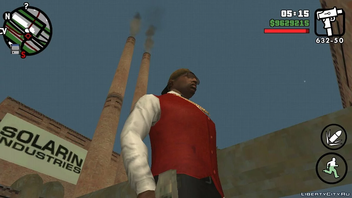 Дим з труб на заводі / GTA San Andreas (iOS, Android)