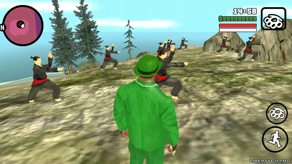 Каратисти на горі / GTA San Andreas (iOS, Android)