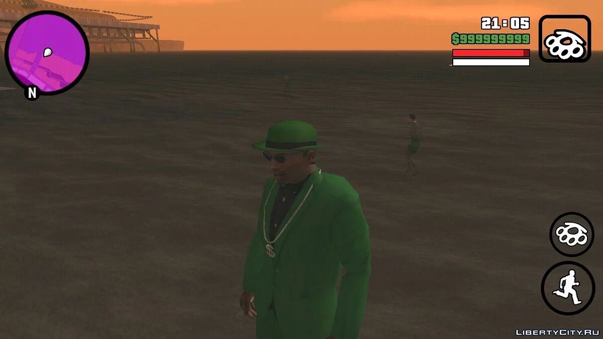 На пляжах люди плавають у воді / GTA San Andreas (iOS, Android)