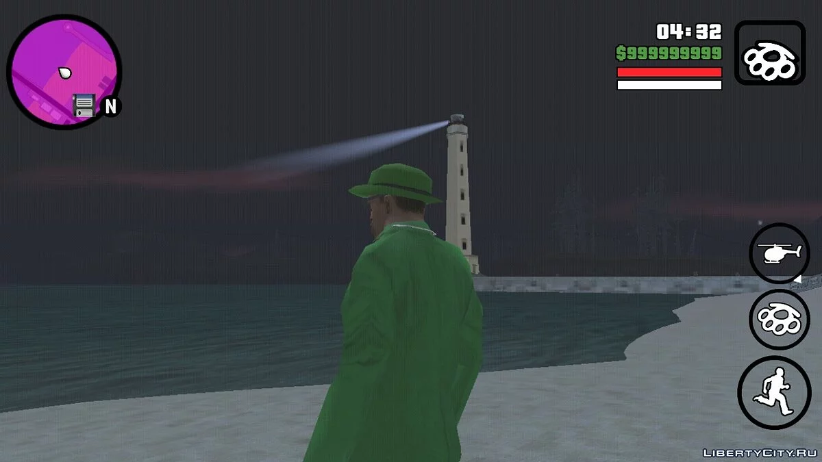 Робочий прожектор на маяку та піраміді / GTA San Andreas (iOS, Android)
