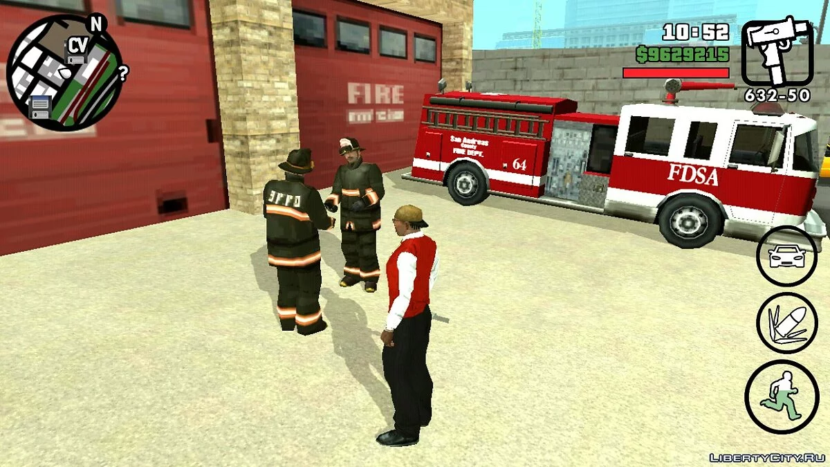Реалістична пожежна станція в СФ V2.0 / GTA San Andreas (iOS, Android)