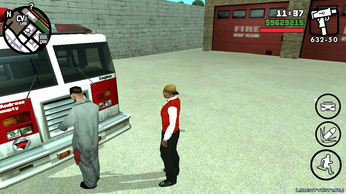 Реалістична пожежна станція в СФ V2.0 / GTA San Andreas (iOS, Android)