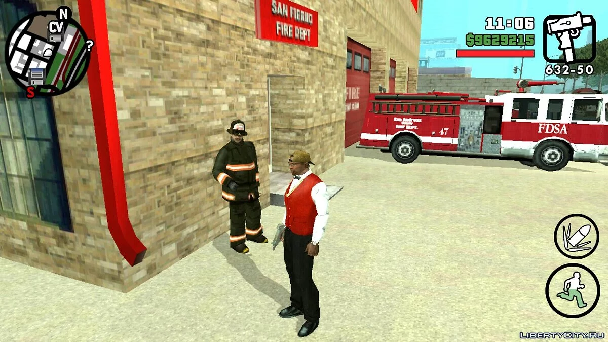 Реалістична пожежна станція в СФ V2.0 / GTA San Andreas (iOS, Android)