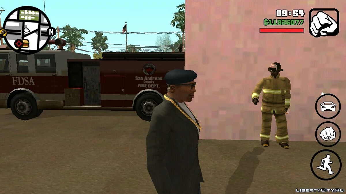 Реалістична пожежна станція в Лас-Вентурасі / GTA San Andreas (iOS, Android)