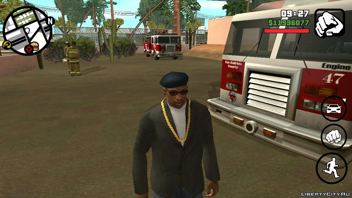Реалістична пожежна станція в Лас-Вентурасі / GTA San Andreas (iOS, Android)