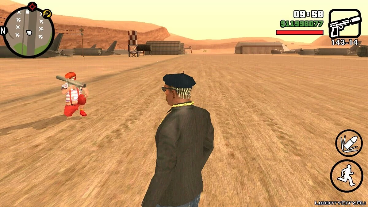 المهرج المجنون / GTA سان أندرياس (iOS، أندرويد)