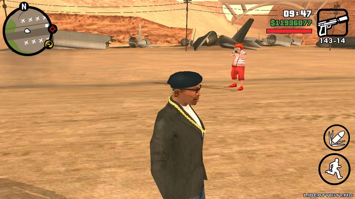 المهرج المجنون / GTA سان أندرياس (iOS، أندرويد)