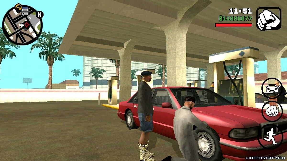 Життєва ситуація V6 - автозаправка / GTA San Andreas (iOS, Android)