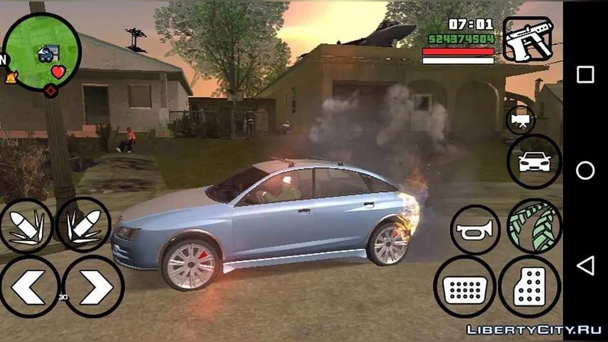 Палаючі шини / GTA San Andreas (iOS, Android)