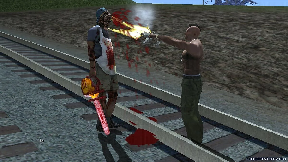 На рейках (жахи) / GTA San Andreas (iOS, Android)