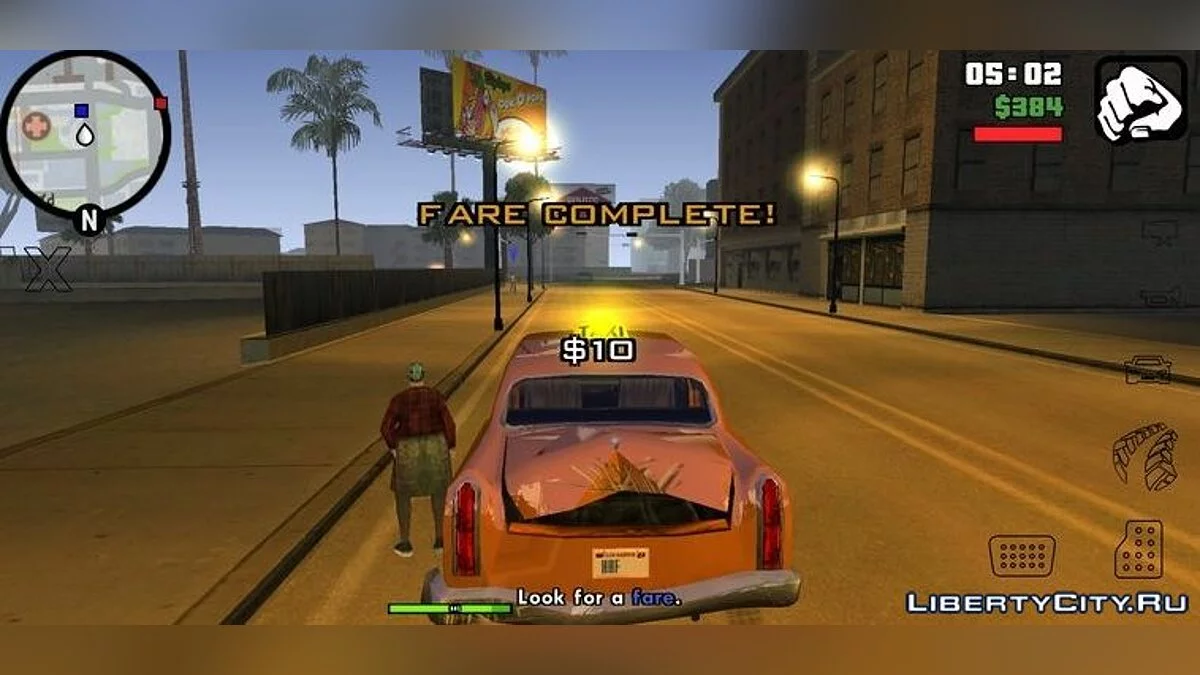 Вимкнення таймера під час місії таксиста / GTA San Andreas (iOS, Android)