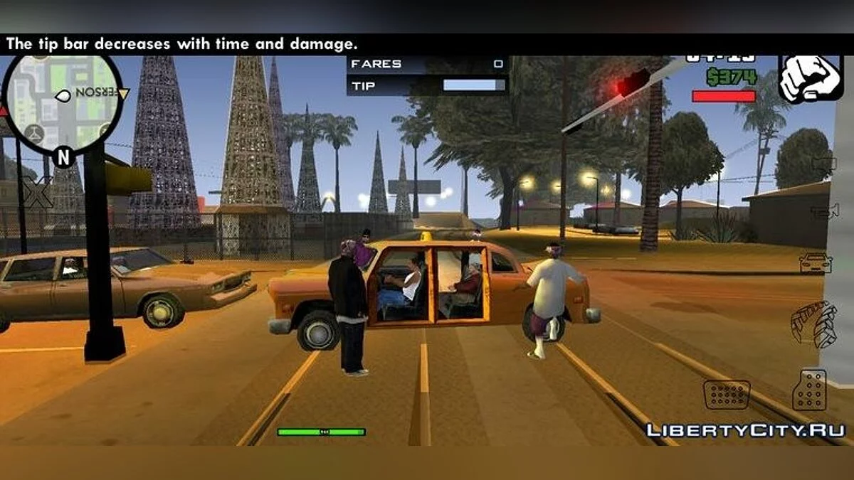 Вимкнення таймера під час місії таксиста / GTA San Andreas (iOS, Android)