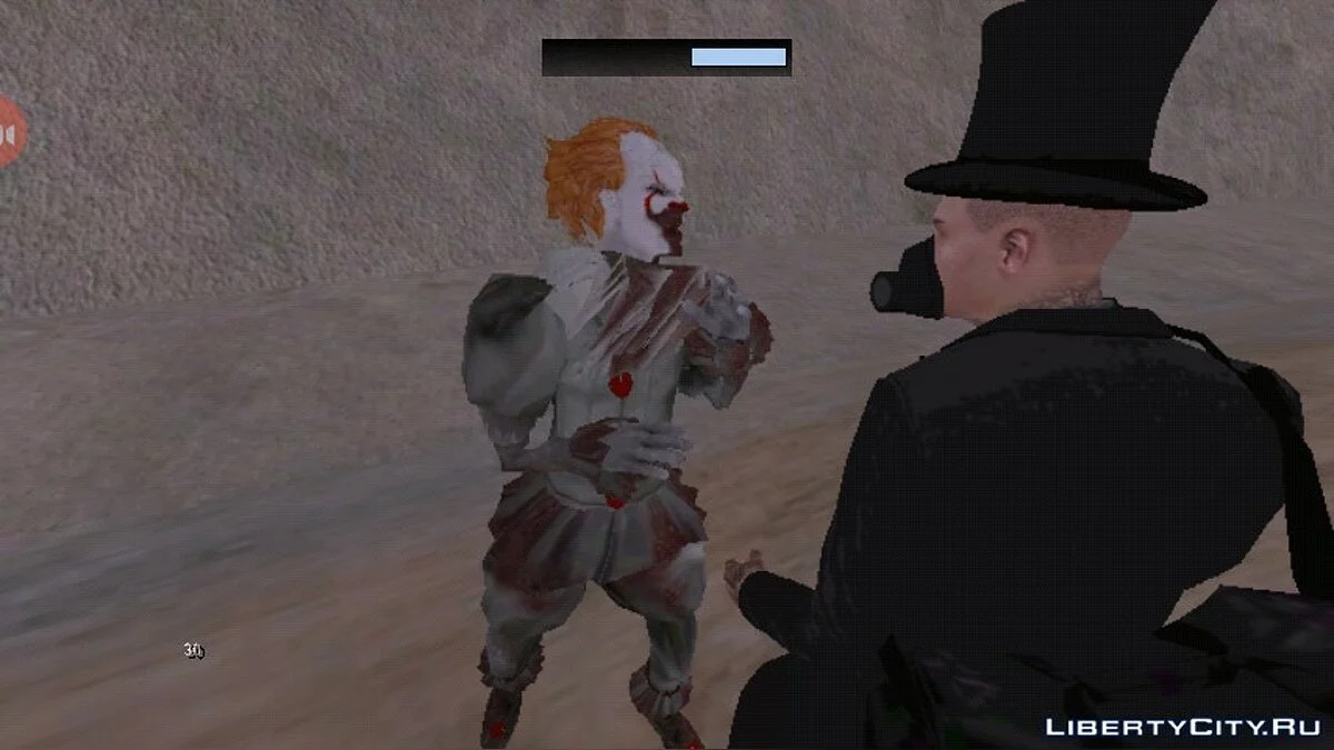 قاتل المهرج (رعب) / GTA سان أندرياس (iOS، أندرويد)