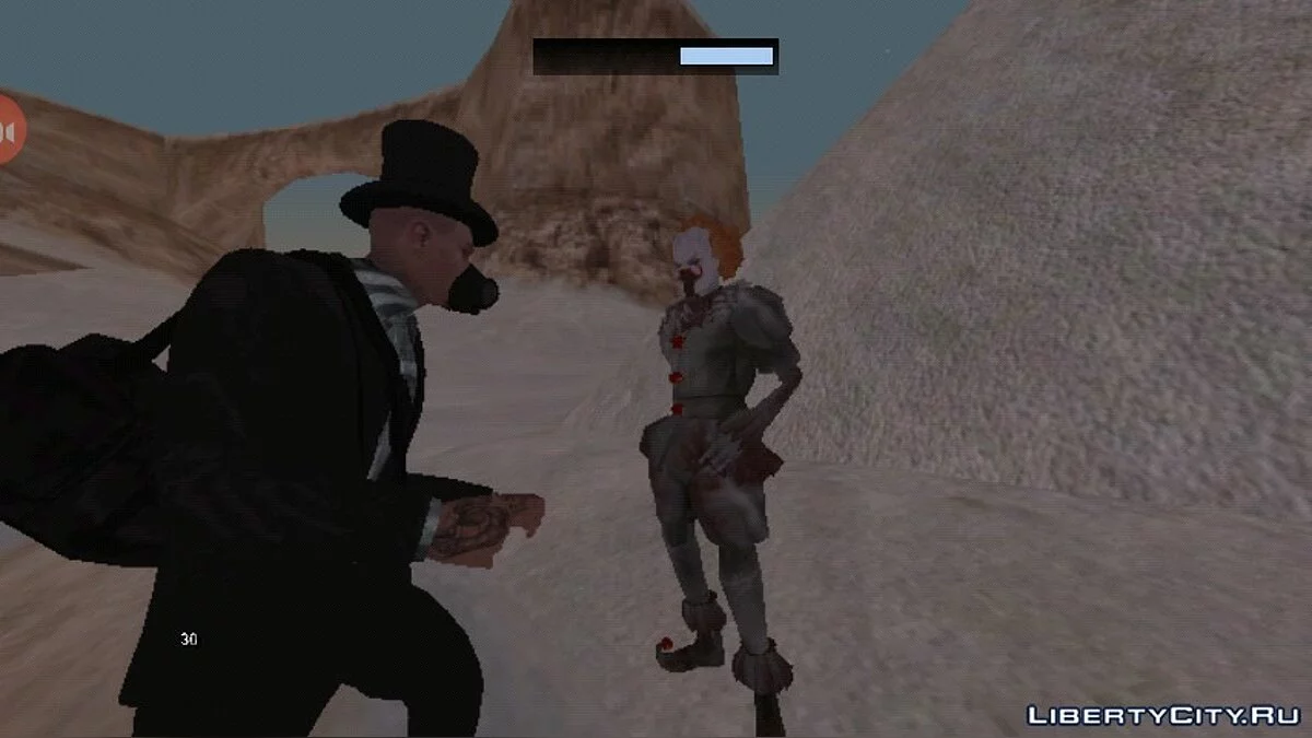 قاتل المهرج (رعب) / GTA سان أندرياس (iOS، أندرويد)